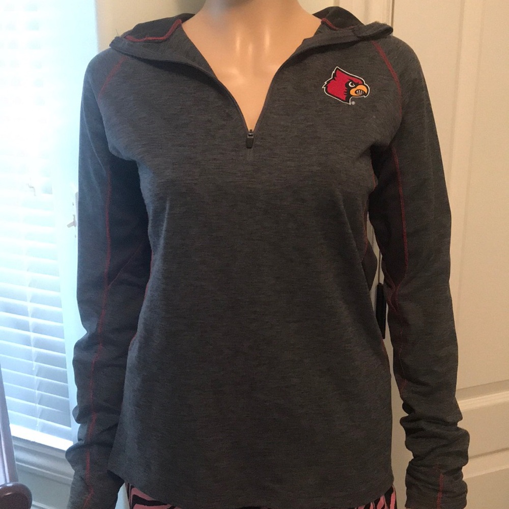Louisville Cardinals 1/4 zip up hoodie